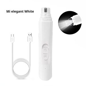 Dog and cat pet nail grinder trimmer electric professional grooming kit USB charging pet  electric nail grinder With Led Lighting Large and Small Dogs Nail Clippers Pet Grooming Tools