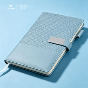 A5 Size Personalized Name Leather Notebook Magnetic Side Pocket and Pen Holder Journal & Notepad