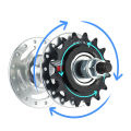 Yechiry Fixed Gear Single Speed Bike Freewheel Aluminum Alloy Lightweight Freewheel Replacement Stable Smooth Ride Ideal for City Commuting (14T). 