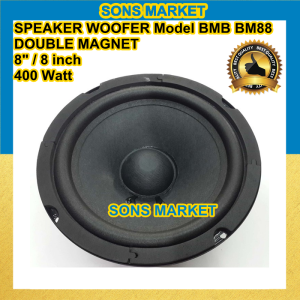 SPEAKER WOOFER MODEL BMB 8in 8" BM88 400 Watt DOUBLE MAGNET 8inch