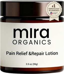 Mira Natural Relief & Repair Lotion Fast-Absorbing Non-Greasy Formula to Soothe Muscle & Joint Discomfort Botanical Blend with Moisturizing Care for All Skin Types