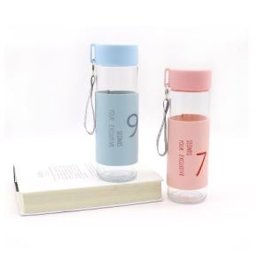 Botol Minum Bening Motif Kucing Lucu Botol Minum Transparan Infused Water Serbaguna Botol Sovenir