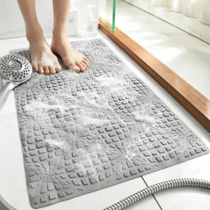Bathroom Floor Mat Rubber Bath Mat Massage Mat Anti-Bacterial and Safety Shower Bathtub Mat Non-Slip Bathroom Mat Waterproof Mat Household Foot Pad