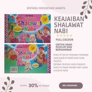 KEAJAIBAN SHALAWAT NABI UNTUK ANAK MUSLIM BERGAMBAR FULL COLOUR