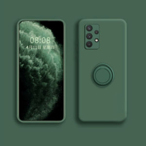FOX Case liquid Baby Skin ring hand holder 3 in 1 Casing Samsung A32 5G SoftCase Silicon Protaction 3D Camera