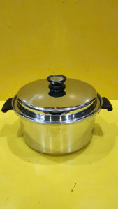 Nồi inox Mỹ (hàng nội địa Nhật) size 27cm cao 12cm (mã 1165) Dùng được bếp từ_Hàng nội địa Nhật đã qua sử dụng