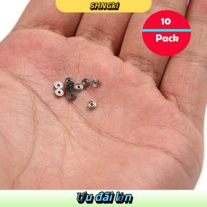SHNGki 10 chiếc vòng Bi Mini thu nhỏ 681zz vòng bi kim loại mở siêu nhỏ 1x3x1mm