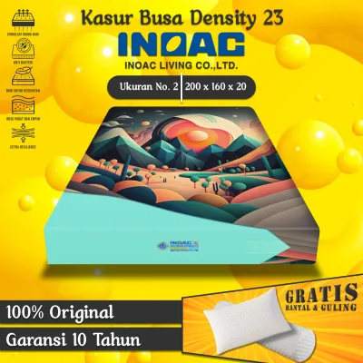 Kasur Busa No. 2 INOAC EON Density 23 Original ukuran 200x160 cm Garansi 10 Tahun