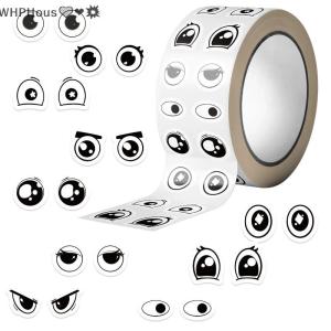 WP💓💛💖 500Pcs Cute Cartoon Eye Stickers Roll Assorted Expression Decals For DIY Craft Classroom School Teacher Stationery Book Decor