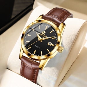 ERNIE KLEIN Korean Style Small Dial Authentic Genuine Leather Watch For Woman Water Proof Fashion Elegant Watch for Kids Girls