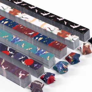 CANICECA 600pcs Double Sided Printing Pattern Star Origami Oil Painting Art Paper Craft Paper Folding Multi-functional DIY Handmade Folding Paper Strips Gift