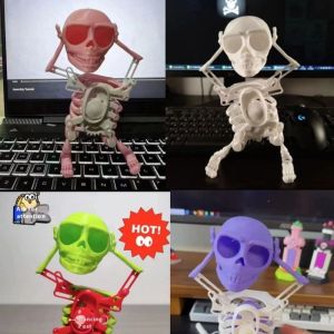 DEUKIO TikTok tiktok โครงกระดูกเต้นรำของเล่นไขลาน3D พิมพ์สนุกสินค้าแปลกใหม่
