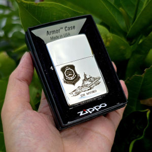 Bật Lửa Zippo Thuyền Chiến MYOKO Bạc Chu Niên 1932- 1985 ( Tặng Đá Bấc) Hột Quẹt Xăng Đá Zippo
