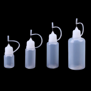 Needle Tip Glue BottleSqueeze Plastic Bottle Dispensing Needle Childproof CapNeedle Tip Bottles Liquid Flux Dispenser