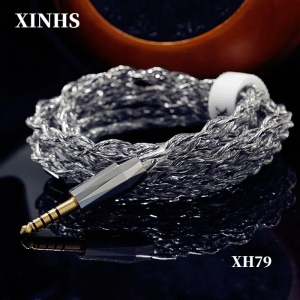 XINHS XH79 Gray 7N OCC+Shielded Oil-Immersed Graphene Silver-Plated Palladium IEM Cable 3.5MM / 4.4MM / 0.78 2PIN/IE900/MMCX