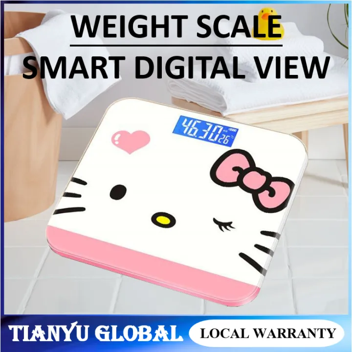 【SG READY STOCK】 Smart Bathroom Weight Scale Glass Display Electric ...