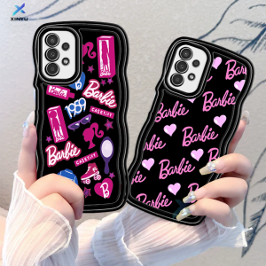 (Lokal Ready) Xinyu Casing hp Samsung A14 A04S A13 A04E A03 A03S A50 A50S A30S A23 A22 A21S A12 A02S A11 A51 A10 A30 A52 A52S M12 A71 A53 A32 M23 5G A33 A73 Wavy Edge Graffiti Barbie Love Heart Case