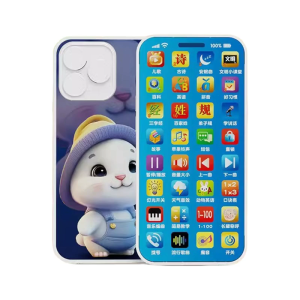 Kids Interactive Pretend Play Phone with Safe ABS Construction Letter Number Music Learning Toddler Educational Toy