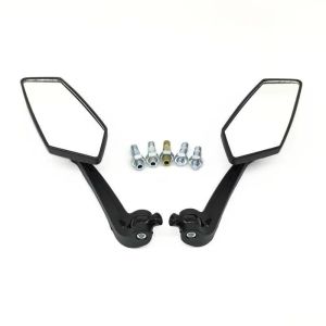 RONXMOR 2pcs Motorcycle Mirror Universal 8mm 10mm Mirror Scooter E-Bike Cafe Racer Retro Rearview Mirrors Electrombile HD Vision Side Mirror for Motorcycle