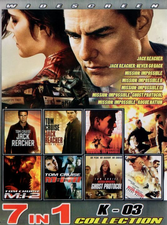 DVD Jack Reacher Mission Impossible Collection K 03 Action