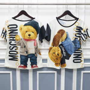 Atasan Kaos Wanita Gambar Bear HipHop