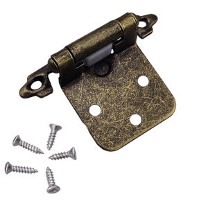 4pcs Self Closing Cabinet Hinges for Flush Mount Kitchen Cabinet Door