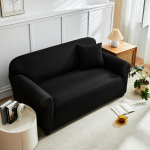 Elastic Universal Sofa Cover Sarung Sofa 1/2/3/4 Seater L-Shape Slipcover Anti-Skid Stretch Protector Couch Elastic Cushion Cover Sofa Footstool Cover Dust-proof Cat-scratch-proof Soft Touch and Skin-friendly Material