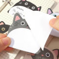 30 Sheet/Pad Cute Animal Cats Sticky Note Paper Reusable Self-ashesive Memo Pad Reminder on Fridges Door Computer Whiteboard for School Students Stationery. 