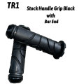 YAMAHA AEROX V2 TR1 BLACK STOCK HANDLE GRIP WITH BAR END. 