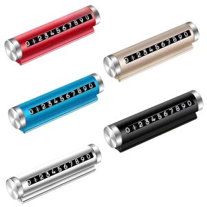 Bảng số điện thoại ô tô 4in1 có giá đỡ kèm sáp thơm kiêm búa phá kính chất liệu kim loại cao cấp Vuadienmay