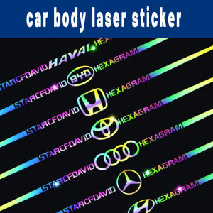 คุณภาพสูงสำหรับ Honda เลเซอร์สะท้อนแสงรถยนต์รถจักรยานยนต์โลโก้สติกเกอร์ตัวอักษร Auto Body Decal รถยนต์จัดแต่งทรงผมกันน้ำ JDM ไวนิล Decal รถแฟชั่นตกแต่งภายนอก Civic City CR-V Jazz Accord Odyssey Brio Mobilio Fit HR-V Pilot Shuttle Legend CR