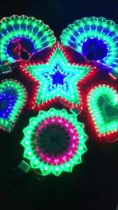 Yeestellar Christmas Lights Outdoor Decoration (Flashing) Set Decorations Electric Cardboard Christmas LED Lanterns/Colored Lights Seasonal Lighting Indoor Decoration Low Voltage Strong Light with 8 Modes