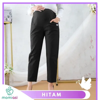 Momiasi - Celana Hamil Kerja Kantor Jumbo Wanita Maternity Pants Office Fashion Wanita Bumil Kekinian Premium