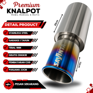 Savinta Knalpot Racing Mobil Manual Matic SBLv2 Stainles Suara Bass Empuk Adem