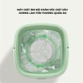 Máy Giặt Mini Cho Bé Máy Giặt Đồ Mini Gấp Gọn Di Động Vắt Khô Khử Khuẩn Bằng Ánh Sáng Xanh Đèn. 