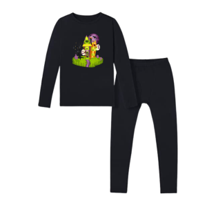 Joy Sana Baju Hangat Dan Santai Pakaian Rumahan Setelan Atasan Long Sleeve Motif Ghost House Dan Celana Legging