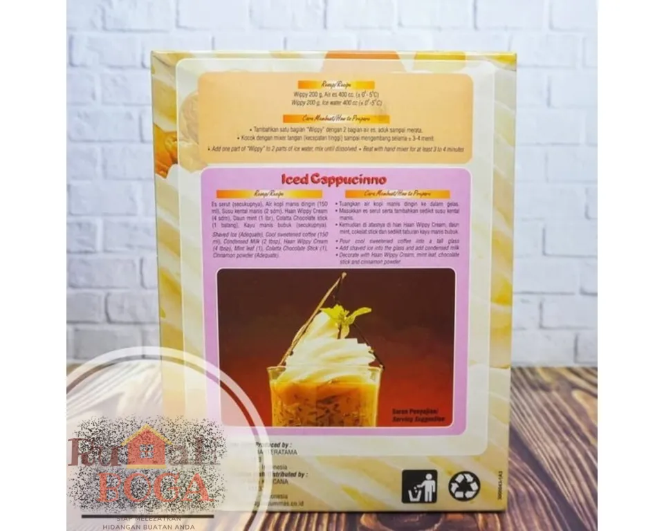 HAAN Wipping Whippy Wippy Whipped Cream Krim Bubuk HAAN 200 gr
