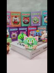 anak laki-laki Nano Block Brick Donat Mainan Susun Balok Donat Nano Blocks Donat Nano Building Blocks Educational Toys