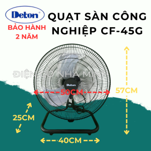 QUẠT SÀN CÔNG NGHIỆP DETON SIZE 45CM 50CM