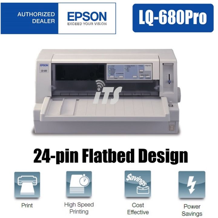 Epson LQ680Pro Narrow Carriage Flatbed Dot Matrix Printer Lazada