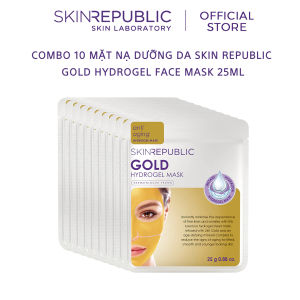 Combo 10 Mặt nạ dưỡng da Skin Republic Gold Hydrogel Face Mask 25ml