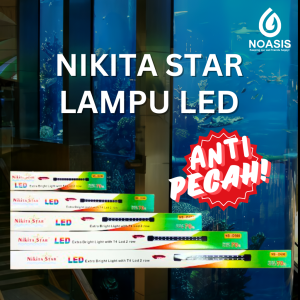 NIKITA STAR Lampu Celup Led Aquarium Extra Bright t4 NS D 200 300 400 500 600 20 30 40 50 60 cm