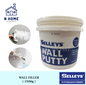 Selleys Wall Putty Filler 1.5kg for Wall Crack Gap Dempul Dinding Batu Plaster Partition White