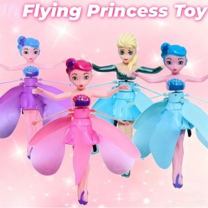 Flying Princess Doll Flying Fairy Girls Toy Magical Wing Infrared Induction Flying Control Child Toy
