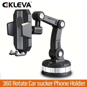 Ekleva 360 Xoay điện thoại trong xe ô tô Chủ Moblie gắn kính chắn gió Chân đế iPhone Samsung Xiaomi rảnh tay Lái Xe điện thoại trong xe ô tô Chủ