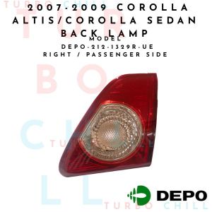 DEPO-212-1329-UE 2007-2009 COROLLA ALTIS/COROLLA  SEDAN BACK LAMP UNIT ECE.