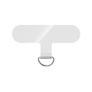 ELELAB แผ่นปะเก็นสายคล้องโทรศัพท์ TPU ใสบริสุทธิ์ แบบถอดเปลี่ยนได้ แข็งแรง ทนทาน ป้องกันตกหล่น ใช้ได้ทุกรุ่น