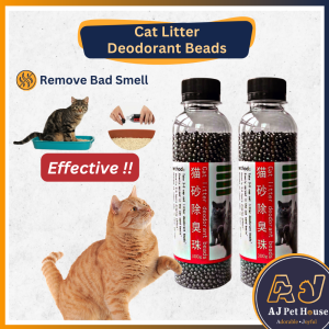 Cat Litter Deodorant Bead with Activated Charcoal Beads For Cat Toilet Penghilang Bau Pasir Kucing Pewangi Pasir Kucing Tandas Kucing 猫砂除臭珠 消臭珠