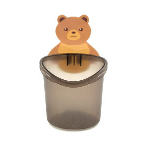 Trái Cây Sao⭐Giá để bàn chải đánh răng treo tường gấu dễ thương với thiết kế không khoan để lưu trữ phòng tắm