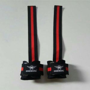 Power Strap Ring Fitnes/Gym Lifting Straps Fitness/Pergelangan Tangan Gym Merah
